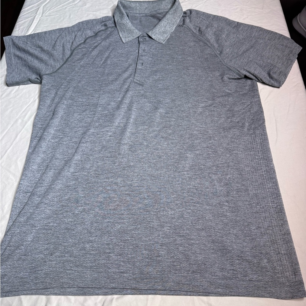 lululemon athletica Men's Heather Gray Polo Shirt